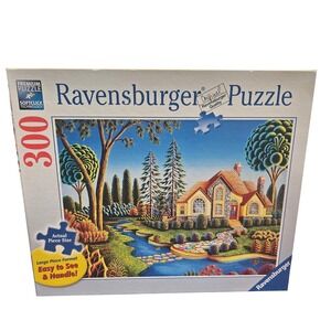 Ravensburger 300 Piece Large Format Puzzle Cottage Landscape Andy Russell 135677